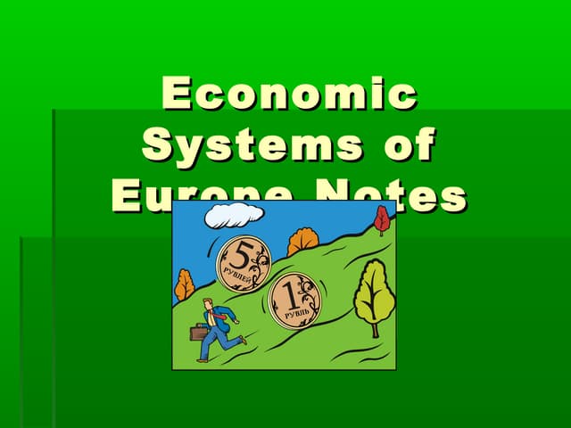 Economic systems