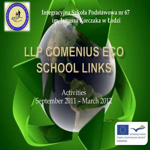 Eco school links activities summary march 2012 poland