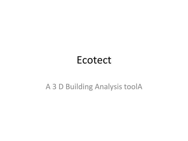 Ecotect Presentation9182011
