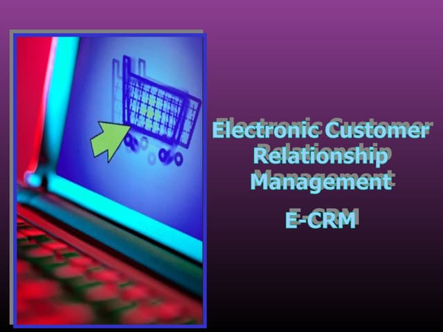 Electronic Customer Relationship Management (E-CRM)
