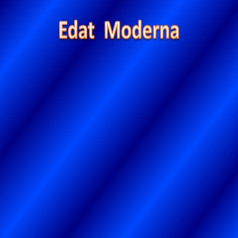 Edat moderna