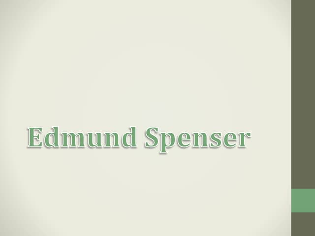 Edmund spenser