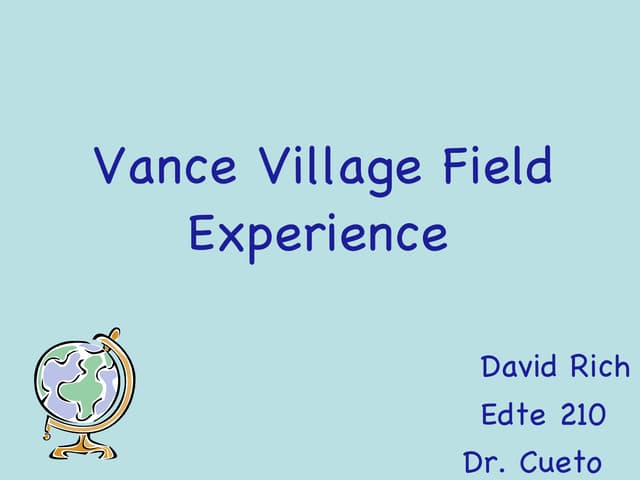 Edte 210 vance powerpoint