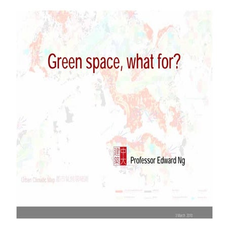 CitySpeak X: Green City. Cool City: Edward Ng - Urban heat and air ventilatio...
