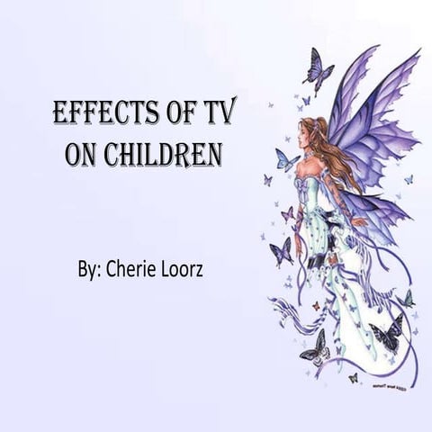 Effects of television on children