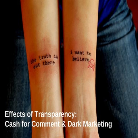 AdTech Sydney 2009 Effects Of Transparency