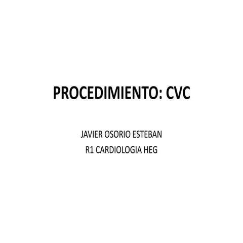 cateter venoso central