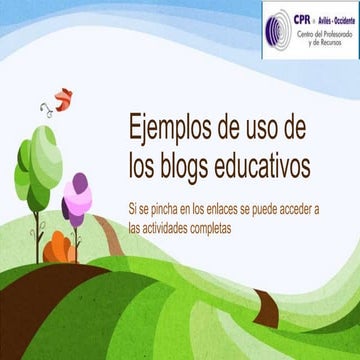 Ejemplos de uso de los blogs educativos