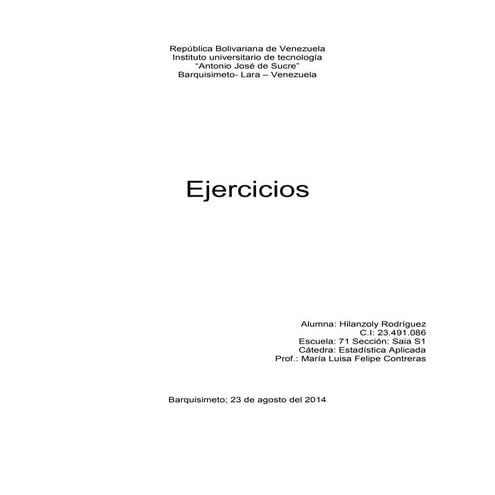 Ejercicios aplicada 