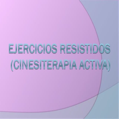 Ejercicios resistidos