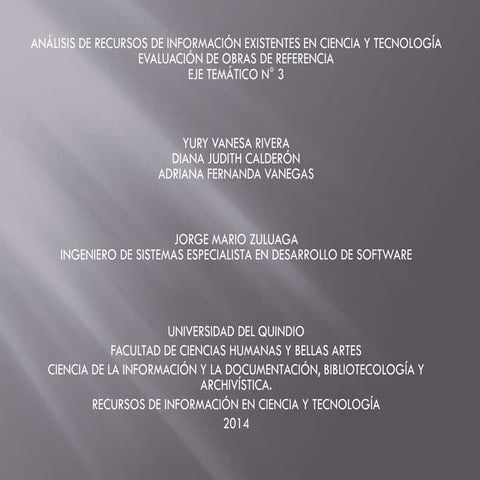 Exposición Eje temático N° 3