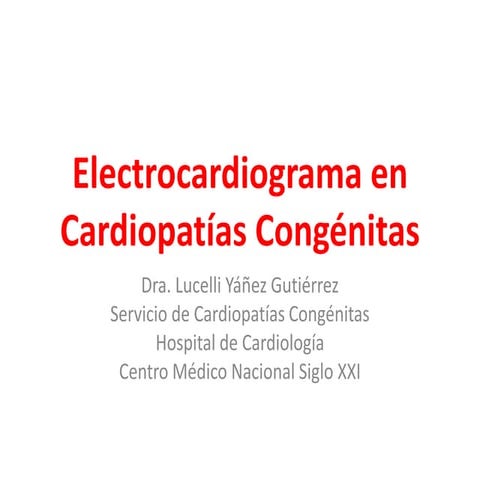 EKG y cardiopatías congénitas