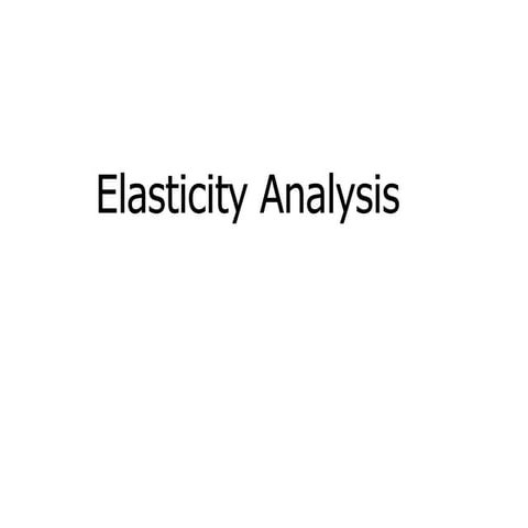Elasticity price economics microeconomics