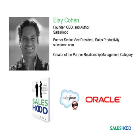 Sales Hacker Series San Francisco - Elay Cohen - To Sell Is To Be Human