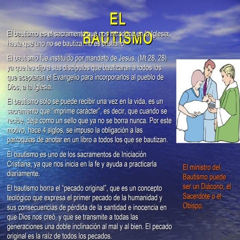 El bautismo