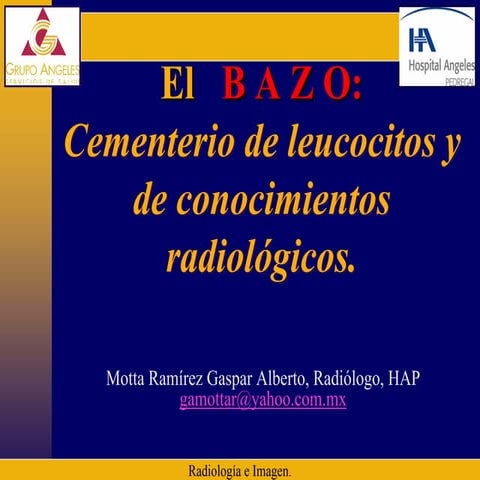 El Bazo Cementerio De Leucocitos Y De Conocimientos RadiolóGicos.