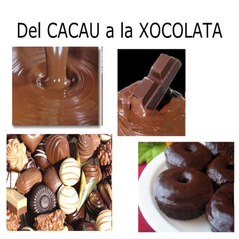 El cacau   xocolata