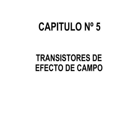 Electronica transitores efecto de cambio