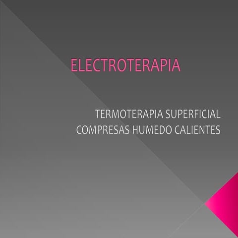Electroterapia