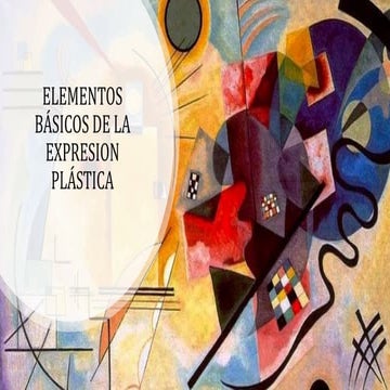 Elementos básicos de la expresión plástica