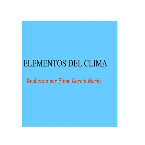 Elementosclima