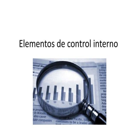Elementos del control interno