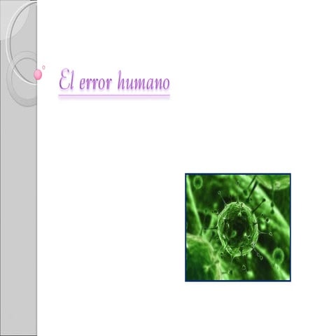El error humano