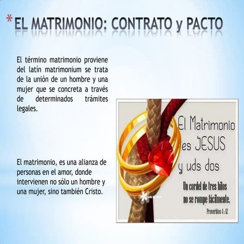 El matrimonio power point