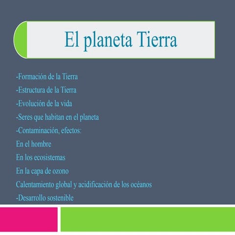 El planeta tierra