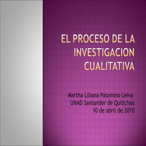 El proceso de la investigacion