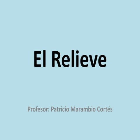 El relieve