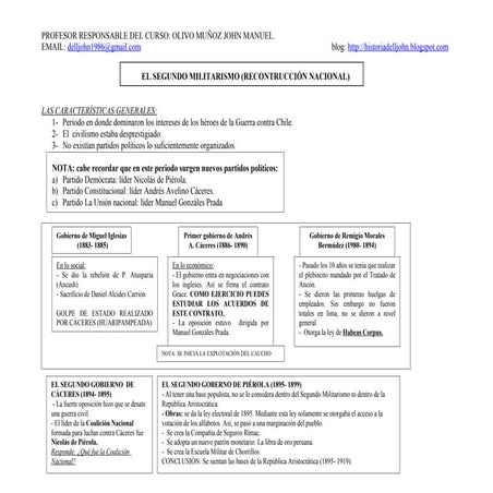 El segundo militarismo