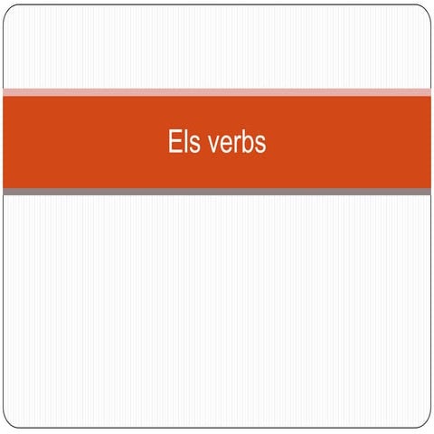 Els verbs