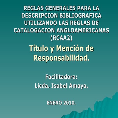 Catalogación ejemplos