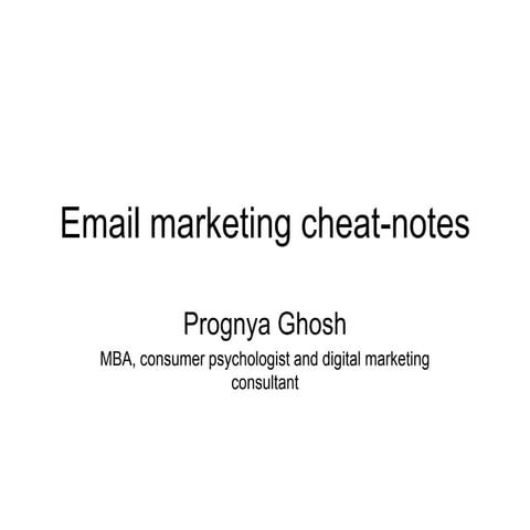 Email marketing
