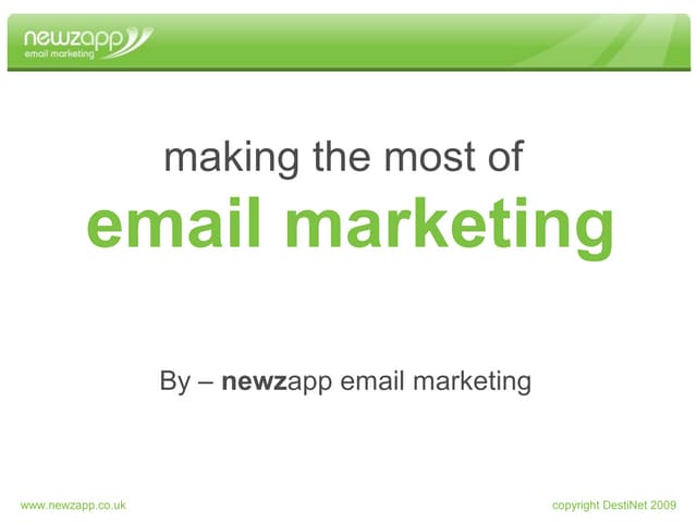 Making the most of Email Marketing