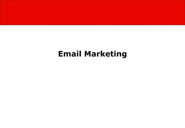 Guide to Email marketing - Best practice