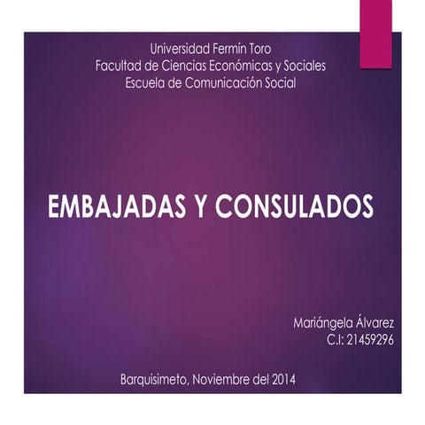 Embajadas y consulados