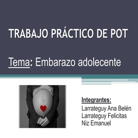 Embarazo adolescente