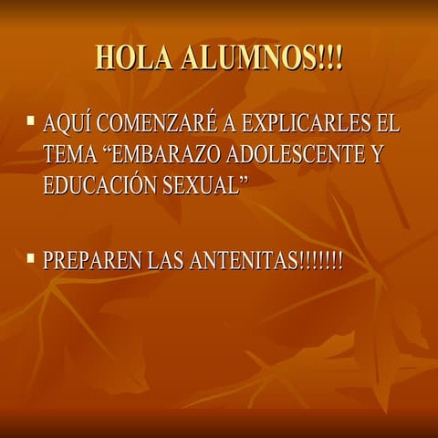 Embarazo adolescente power