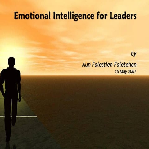 Emotional Intelligence for Leaders