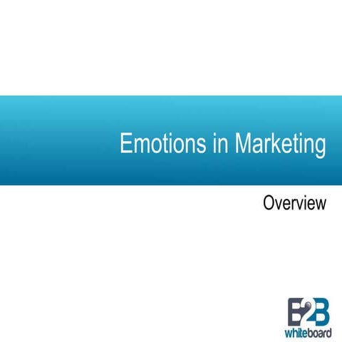 Emotions in Marketing