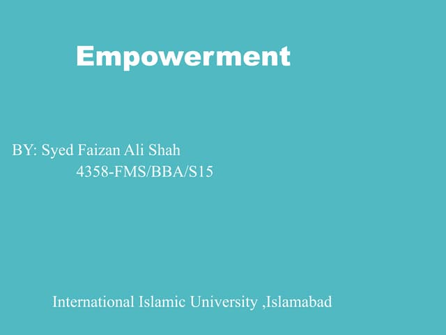 Empowerment
