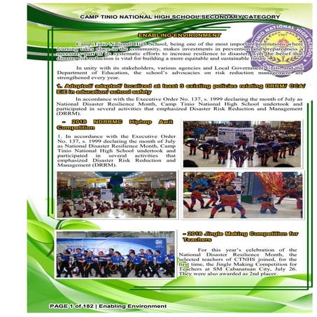 Enabling environment