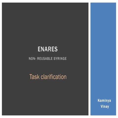 Enares-Task Clarification