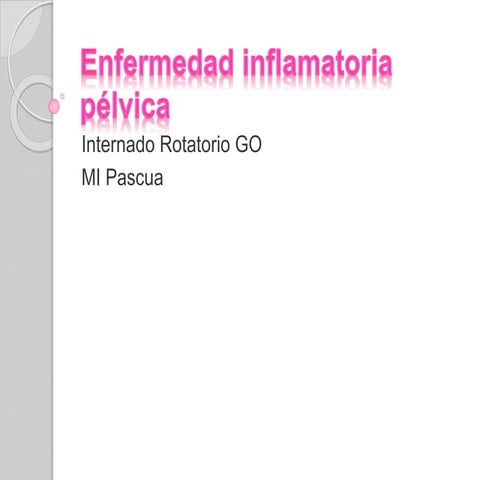 Enfermedad inflamatoria pélvica