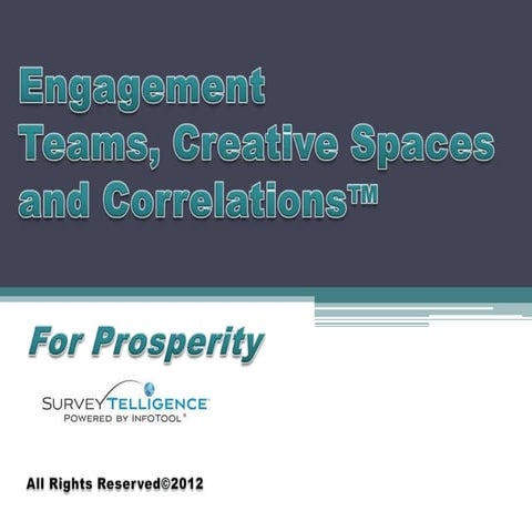 Engagement Teams, Creative Spaces and Correlations™
