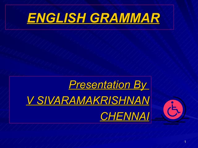 E N G L I S H   G R A M M A R