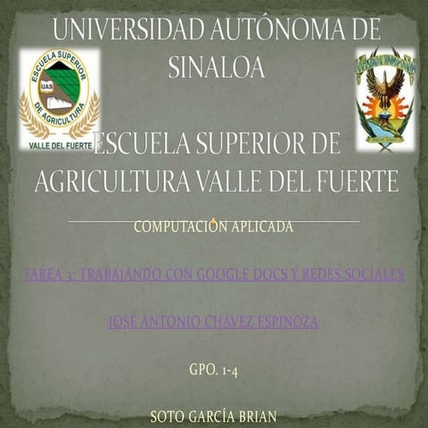 Trabajando con google docs y redes sociales