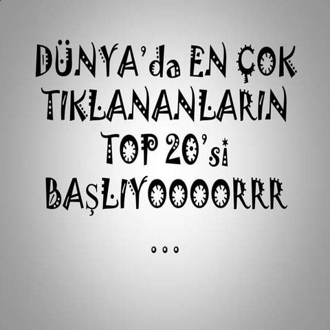 En çok tıklanan 20 web sitesi